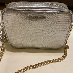 Silver crossbody bag